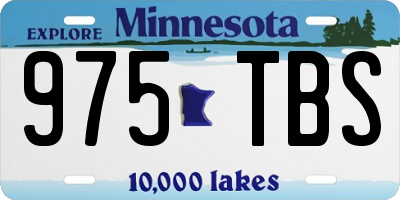 MN license plate 975TBS