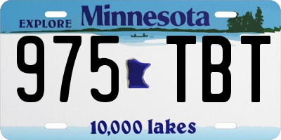 MN license plate 975TBT