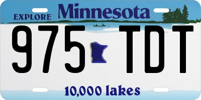MN license plate 975TDT