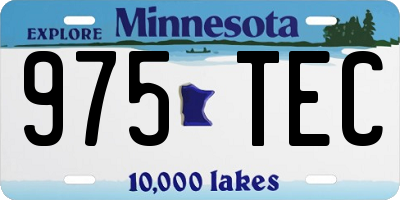 MN license plate 975TEC