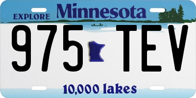 MN license plate 975TEV