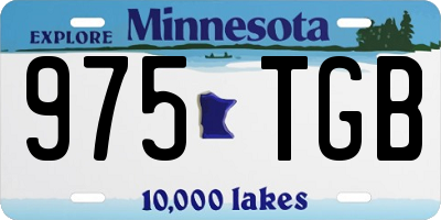 MN license plate 975TGB