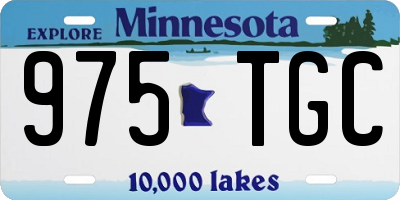 MN license plate 975TGC