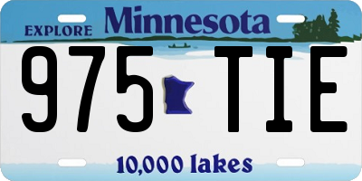 MN license plate 975TIE