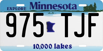 MN license plate 975TJF
