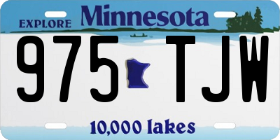 MN license plate 975TJW