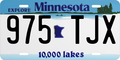 MN license plate 975TJX
