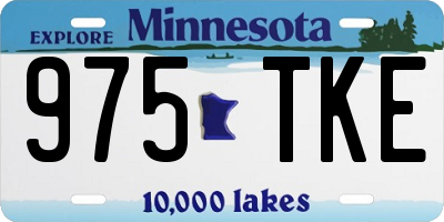 MN license plate 975TKE