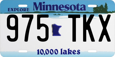 MN license plate 975TKX