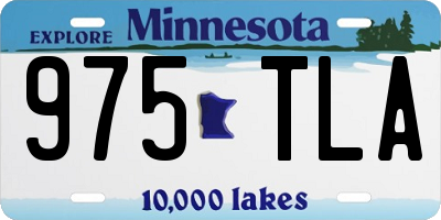 MN license plate 975TLA