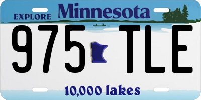 MN license plate 975TLE