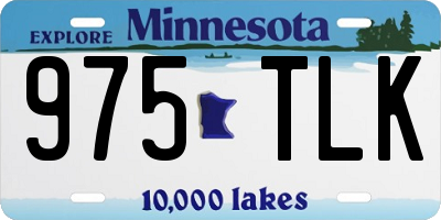 MN license plate 975TLK