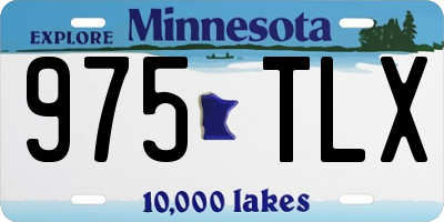 MN license plate 975TLX