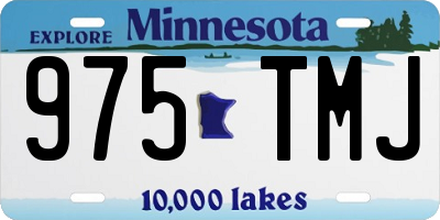 MN license plate 975TMJ