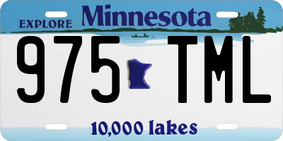 MN license plate 975TML