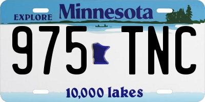 MN license plate 975TNC