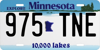 MN license plate 975TNE