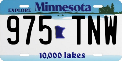 MN license plate 975TNW