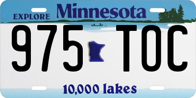 MN license plate 975TOC