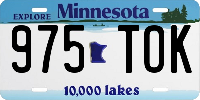 MN license plate 975TOK