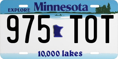MN license plate 975TOT