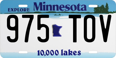 MN license plate 975TOV