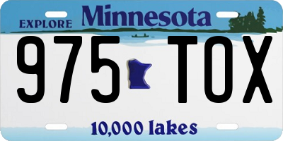 MN license plate 975TOX