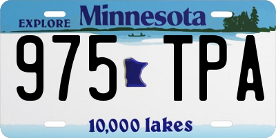 MN license plate 975TPA