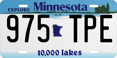 MN license plate 975TPE