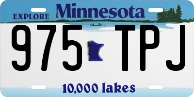 MN license plate 975TPJ