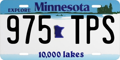 MN license plate 975TPS