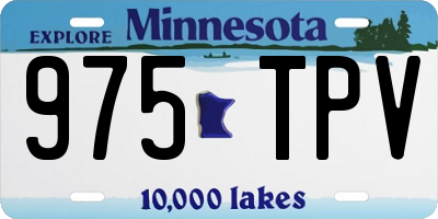 MN license plate 975TPV