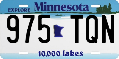 MN license plate 975TQN