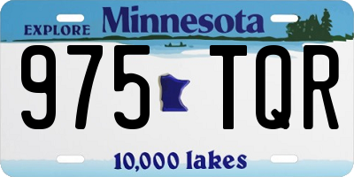 MN license plate 975TQR