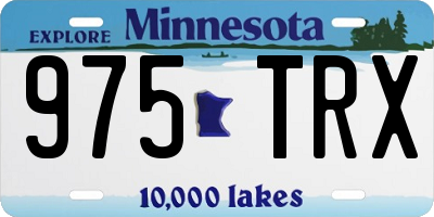 MN license plate 975TRX