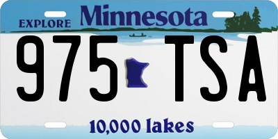 MN license plate 975TSA