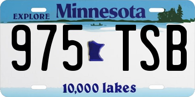 MN license plate 975TSB