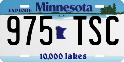 MN license plate 975TSC