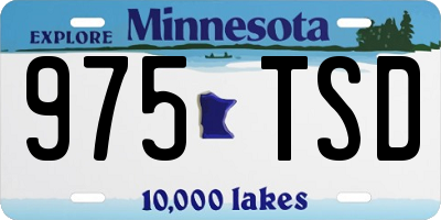 MN license plate 975TSD