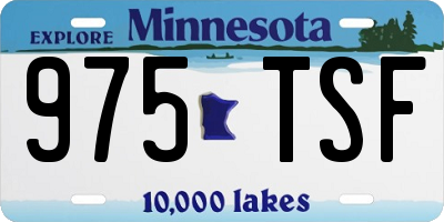 MN license plate 975TSF
