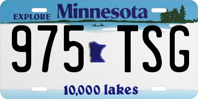 MN license plate 975TSG