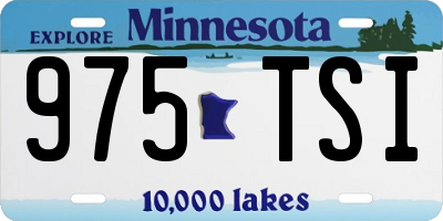 MN license plate 975TSI