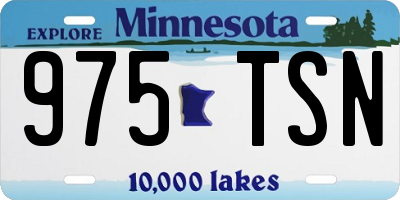 MN license plate 975TSN