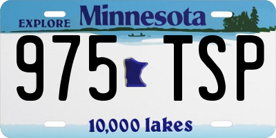 MN license plate 975TSP