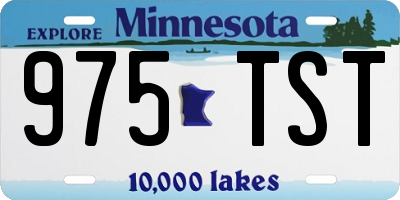 MN license plate 975TST