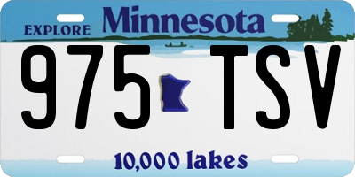 MN license plate 975TSV