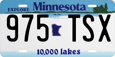 MN license plate 975TSX
