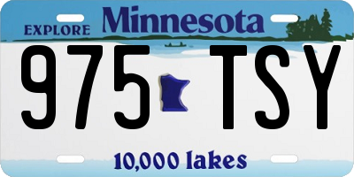 MN license plate 975TSY