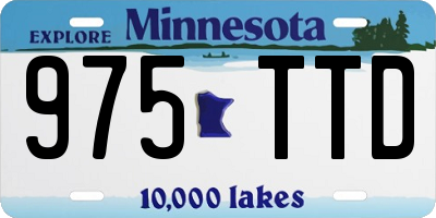 MN license plate 975TTD