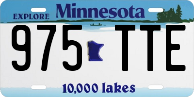 MN license plate 975TTE